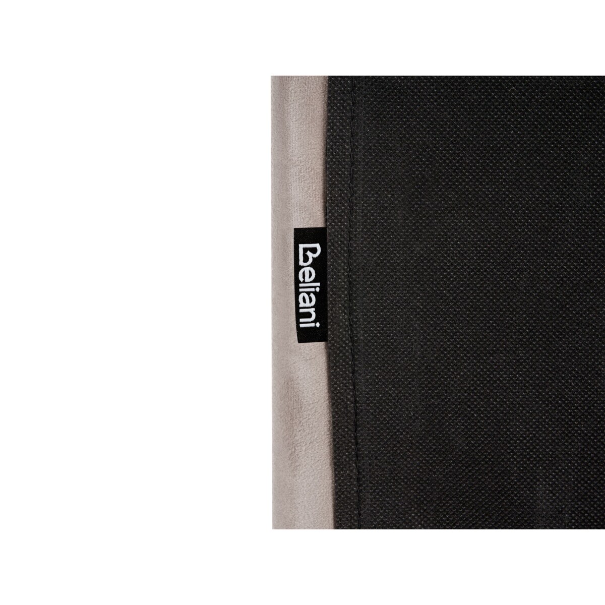 Łóżko Welur ROUEN 180 x 200 cm Beżowoszary