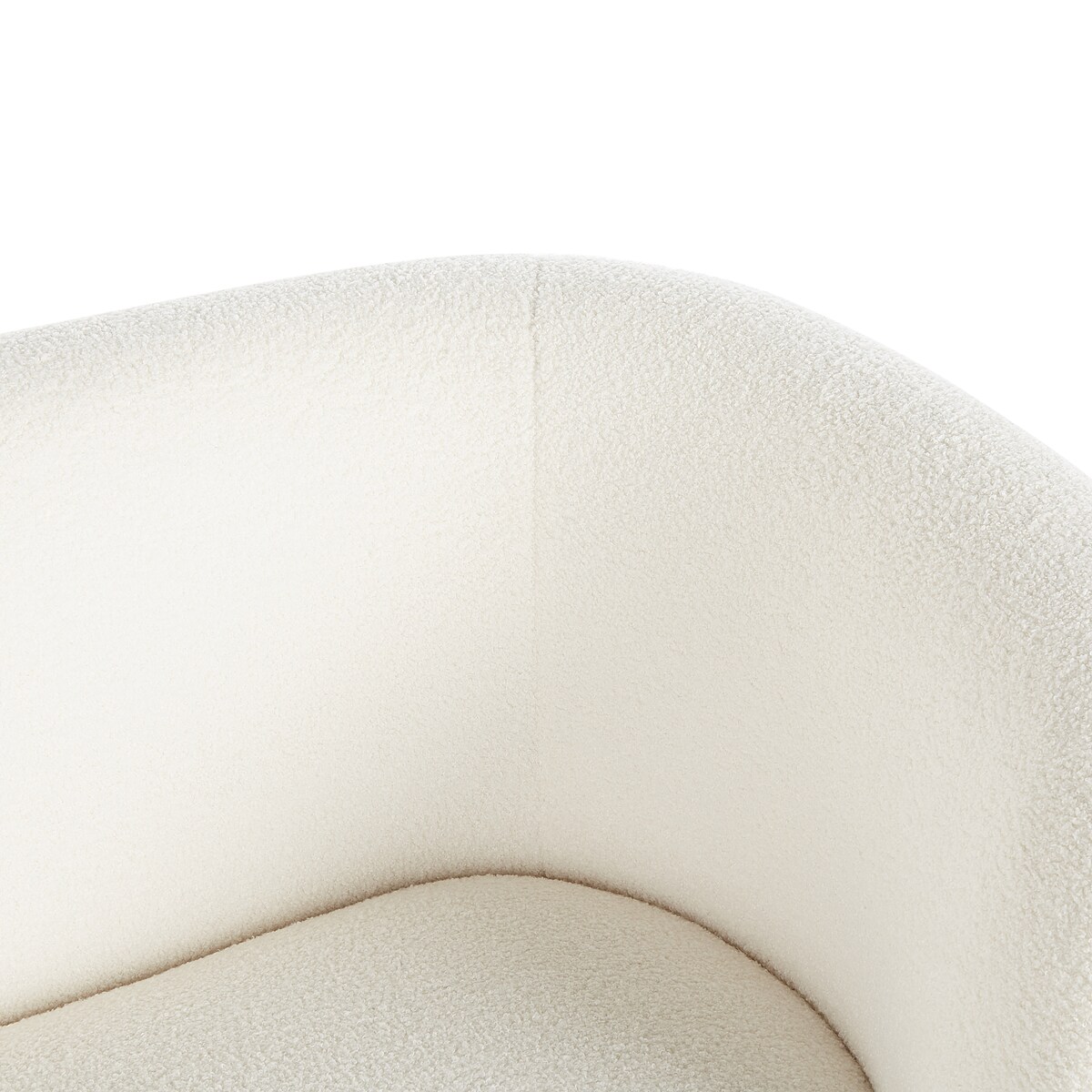 Sofa dla 2 osób LOEN Boucle Biały