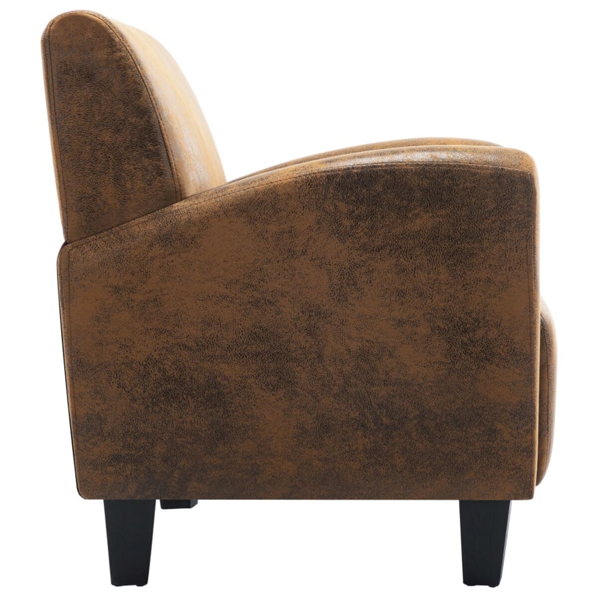 vidaXL Sofa Chair Brown 70x69x72 cm Skóra syntetyczna zamszowa