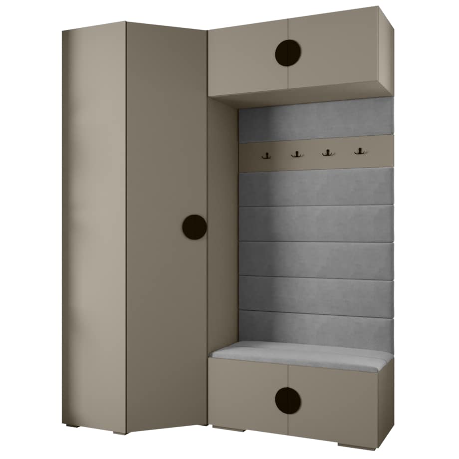 Garderoba do przedpokoju INOVA 4 Z21 kaszmir+czarny+manila16