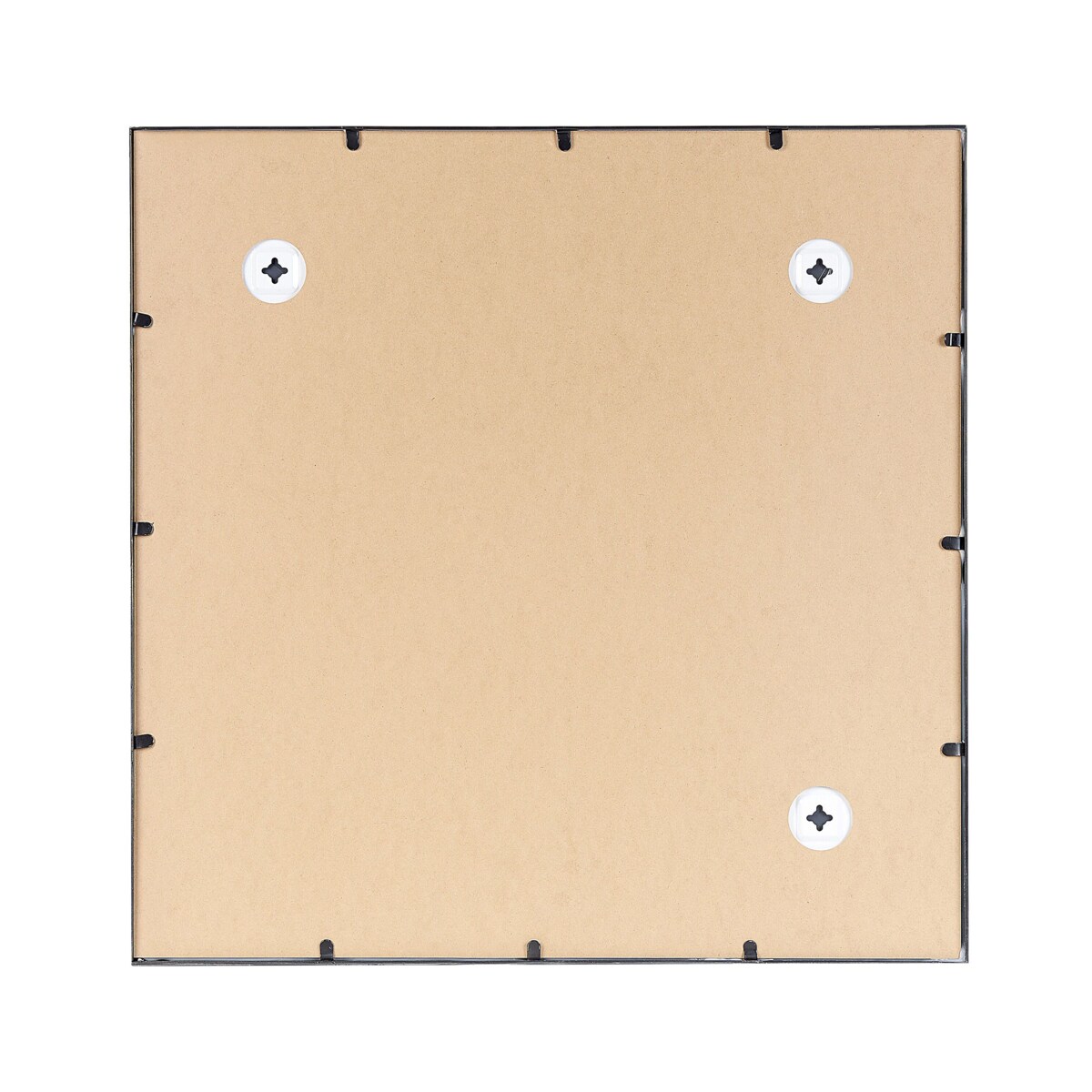 Metalowe lustro ścienne okno 78 x 78 cm czarne BLESLE