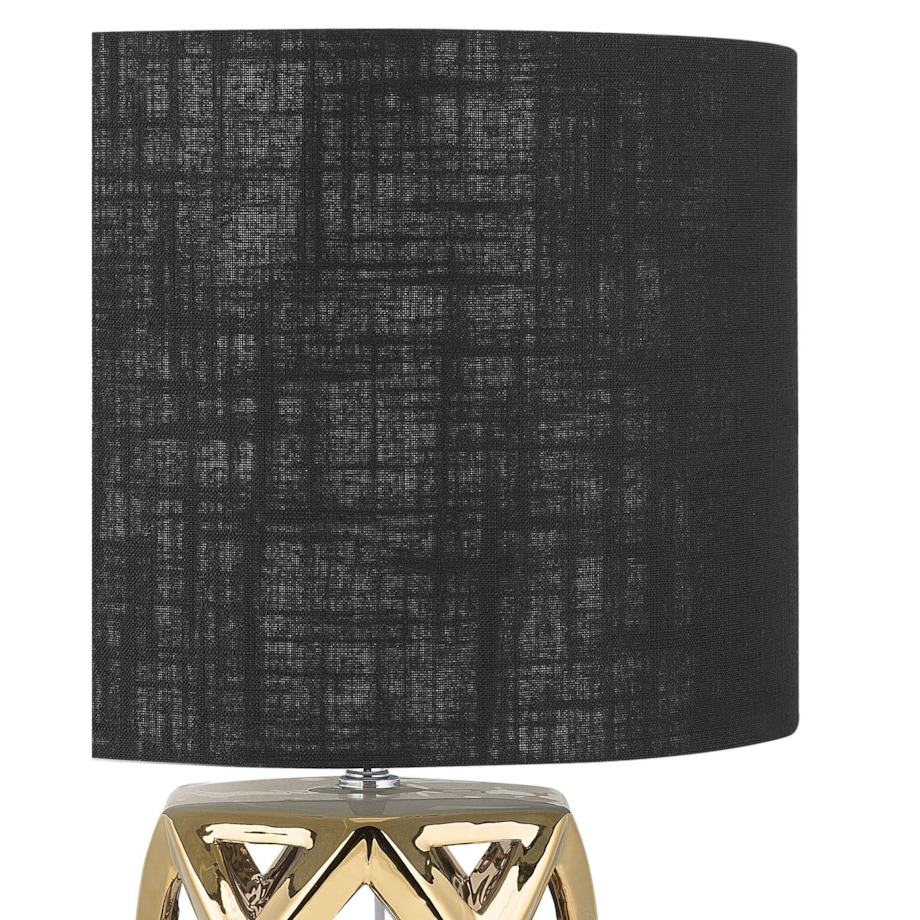 Lampka nocna ceramiczna złota SELJA