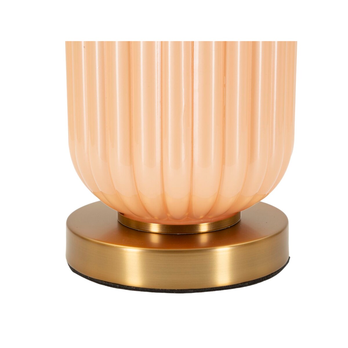 Lampa stołowa Perly - C, kolor perłowy i złoty, szkło i żelazo, 35,5 x 35,5 x 64 cm, 1 x E27, styl glamour, do salonu i sypialni, Mauro Ferretti