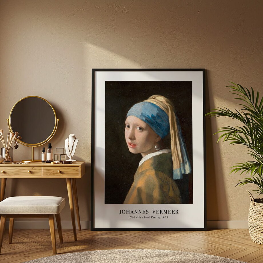 plakat johannes vermeer girl with a pearl earring 50x70