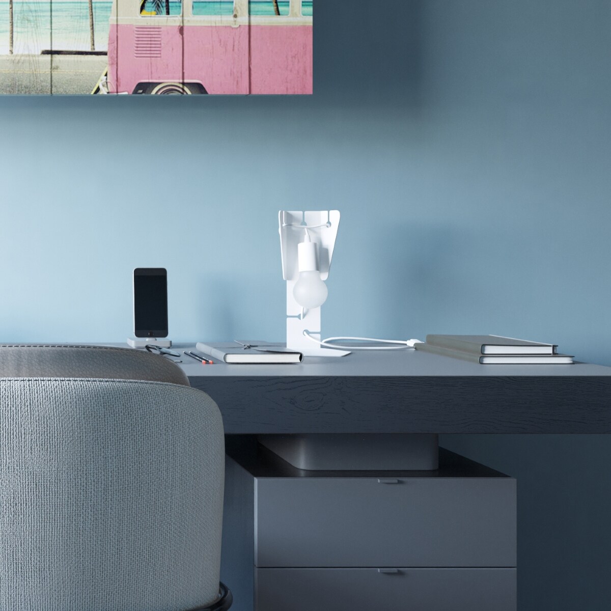 Lampa biurkowa ARBY biała