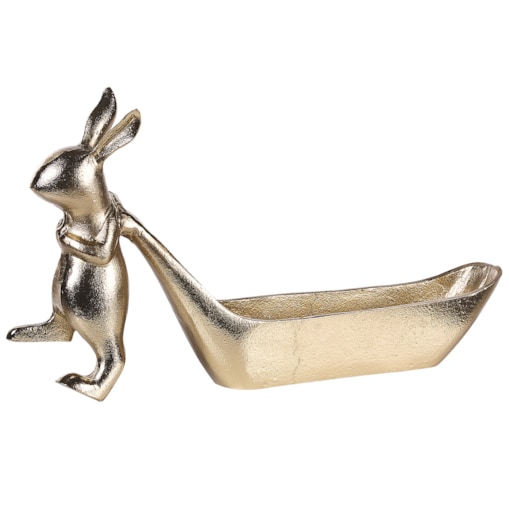 Patera dekoracyjna królik złota PROGO