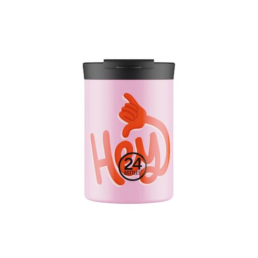 24BOTTLES TRAVEL TUMBLER kubek termiczny 350 ml, Hey! Pink
