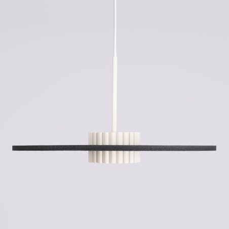 Lampa wisząca OVO 1 beżowa/czarna filc Gx53