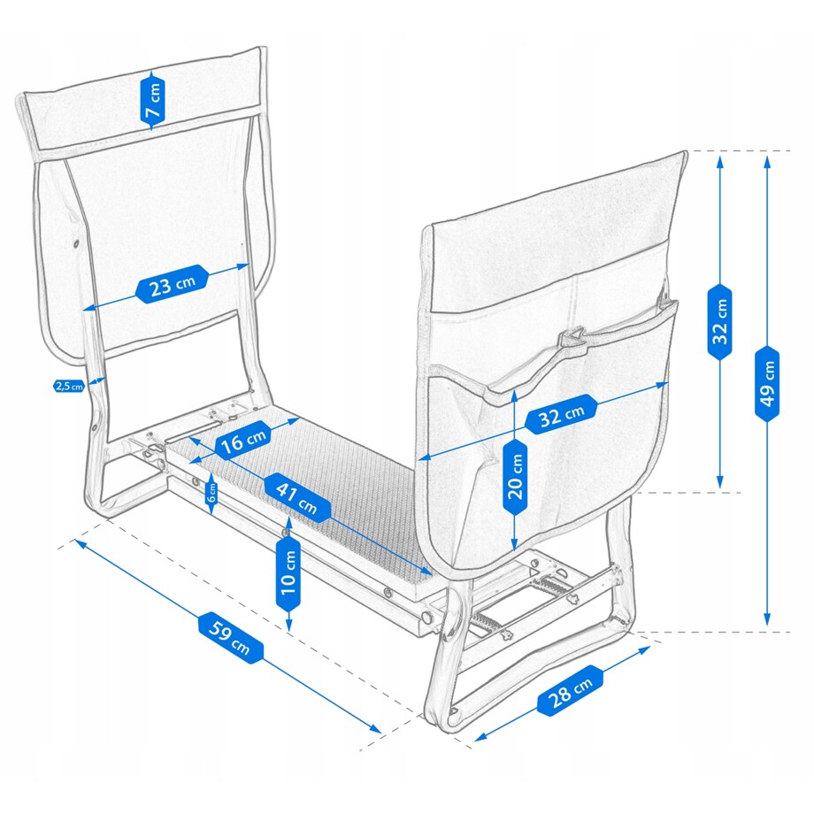 Stołek Ogrodowy Krzesło Taboret Klęcznik Do Ogrodu