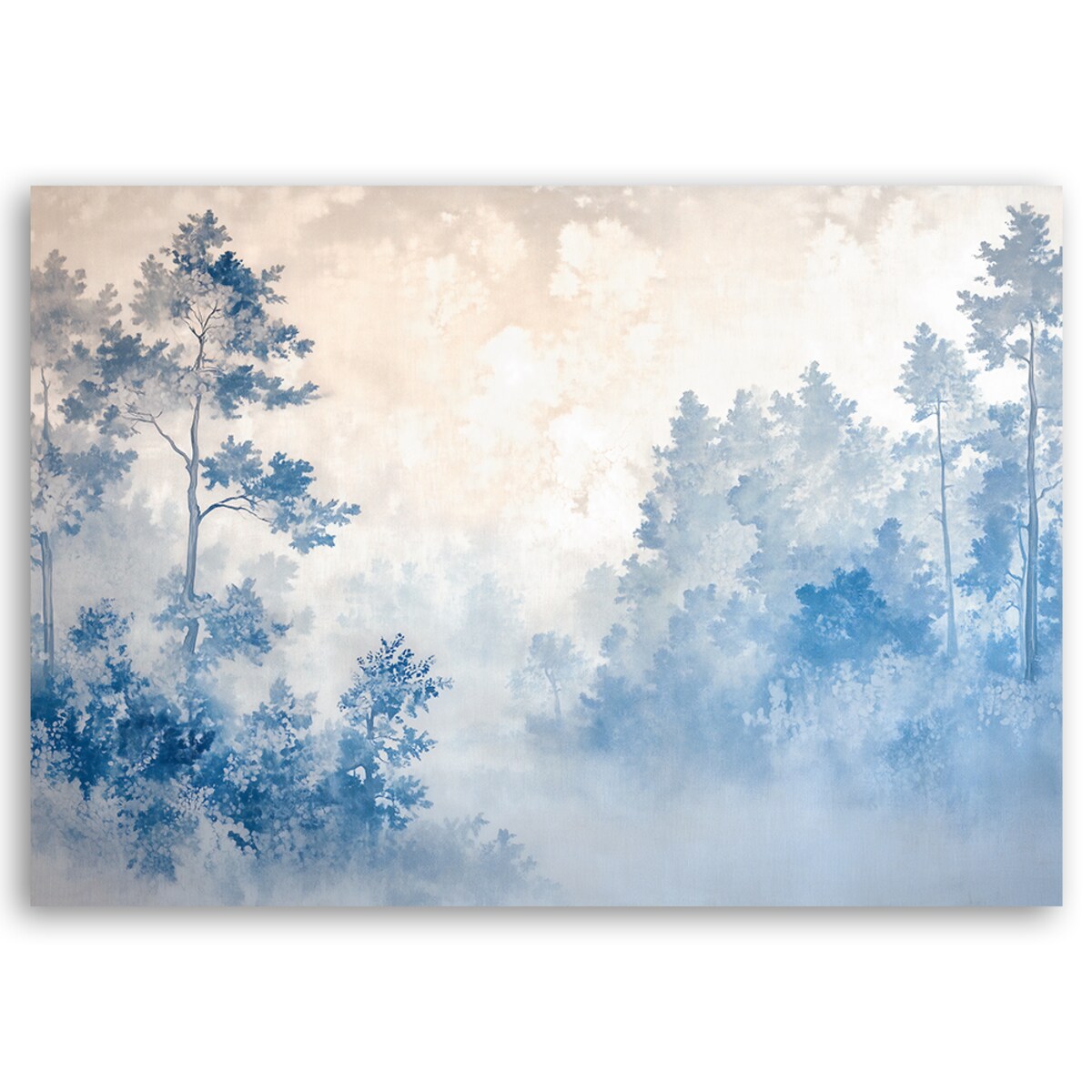 Feeby Obraz na płótnie, Las mgła poranek natura 120x80