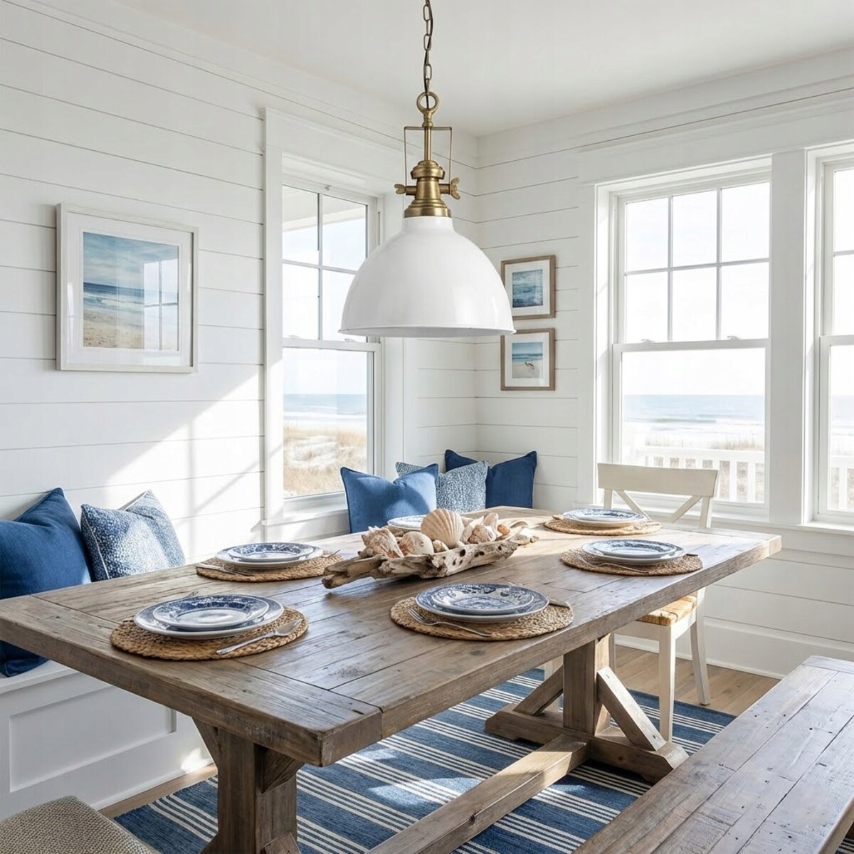 LAMPA SUFITOWA WISZĄCA DUŻA XL NAD STÓŁ WYSPE LOFT BIAŁA 60cm DO SALONU