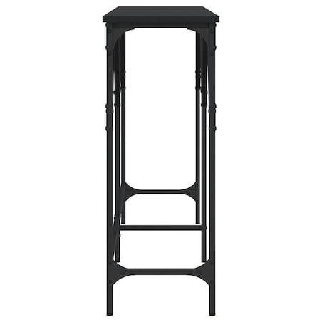 vidaXL Stolik konsolowy, czarny, 180x29x75 cm