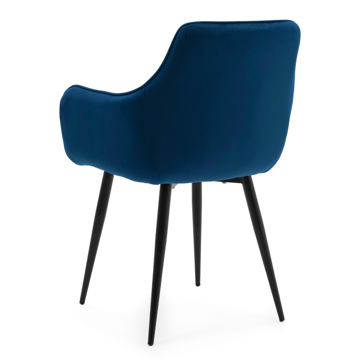 Krzesło tapicerowane welurowe GALLO velvet granatowy