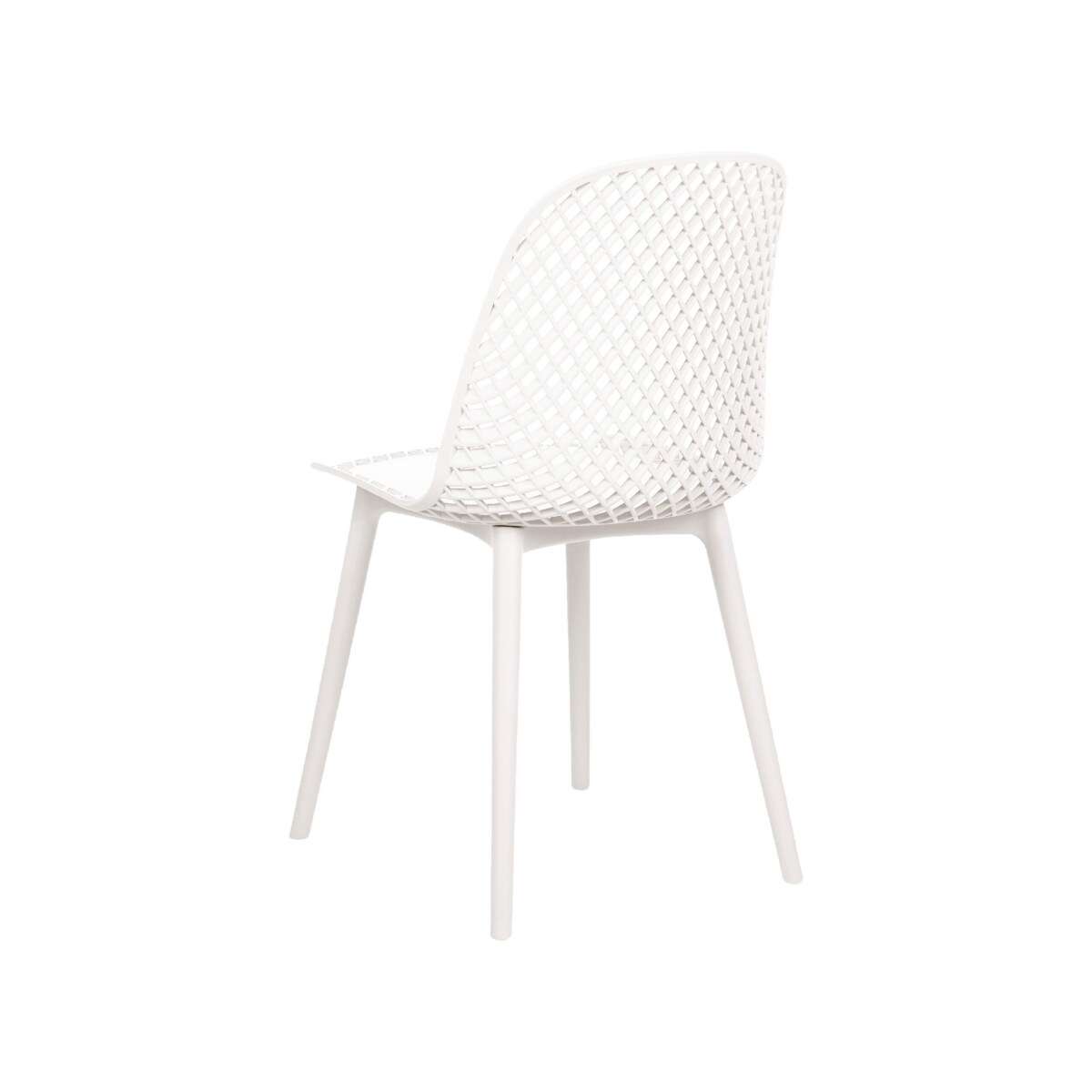 Zestaw 4 krzeseł do jadalni biały EMORY