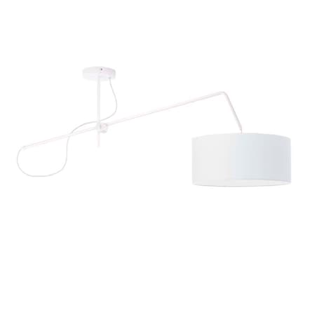 Lampa wisząca przegubowa sufitowa regulowana z abażurem walec MODERN