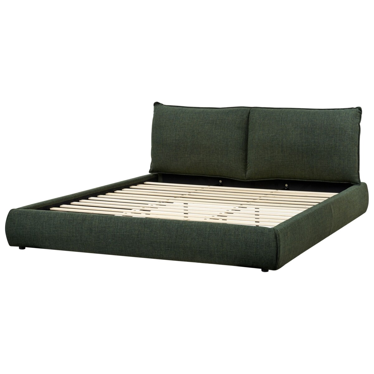 Łóżko VINAY 180 x 200 cm Ciemnozielony