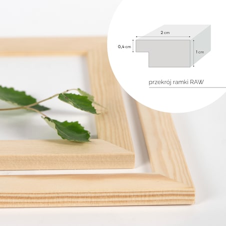 Ramka na zdjęcia 40x60 cm ramka z drewna surowego pion poziom ramka prostokątna RAW DIY