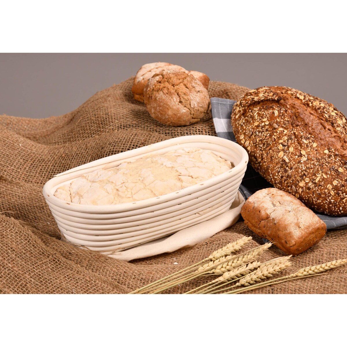 Koszyk do wyrastania chleba, owalny 35 x 15 cm, Kesper