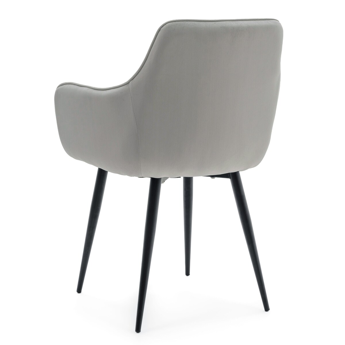 Krzesło tapicerowane welurowe GALLO velvet jasnoszary