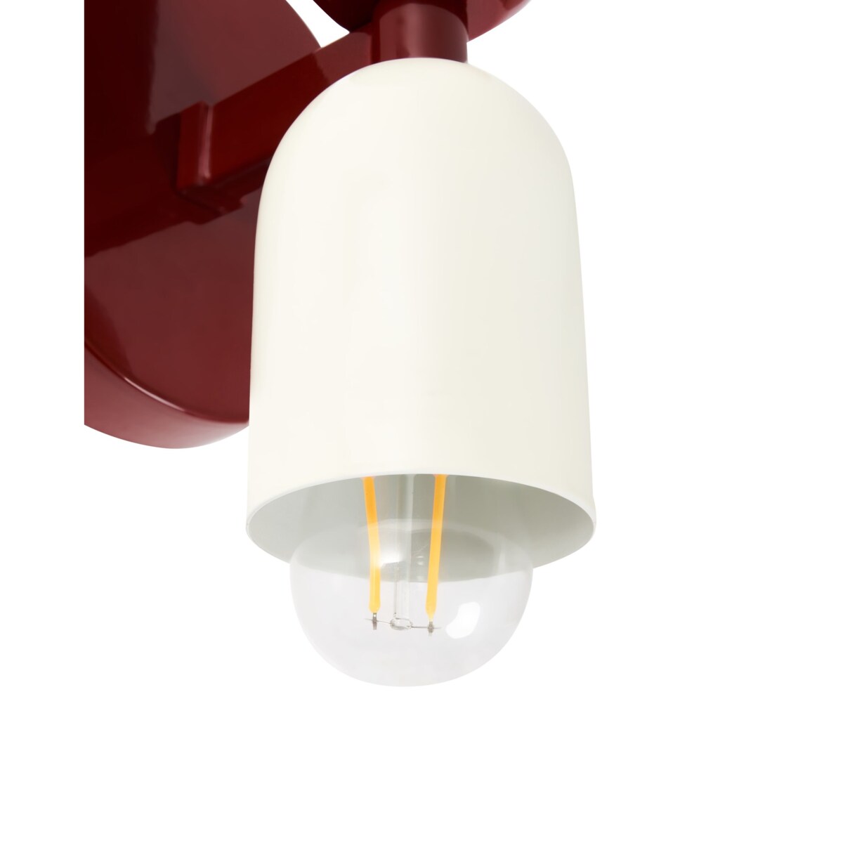 Zestaw 2 lamp ściennych TOPI Metal Czerwony