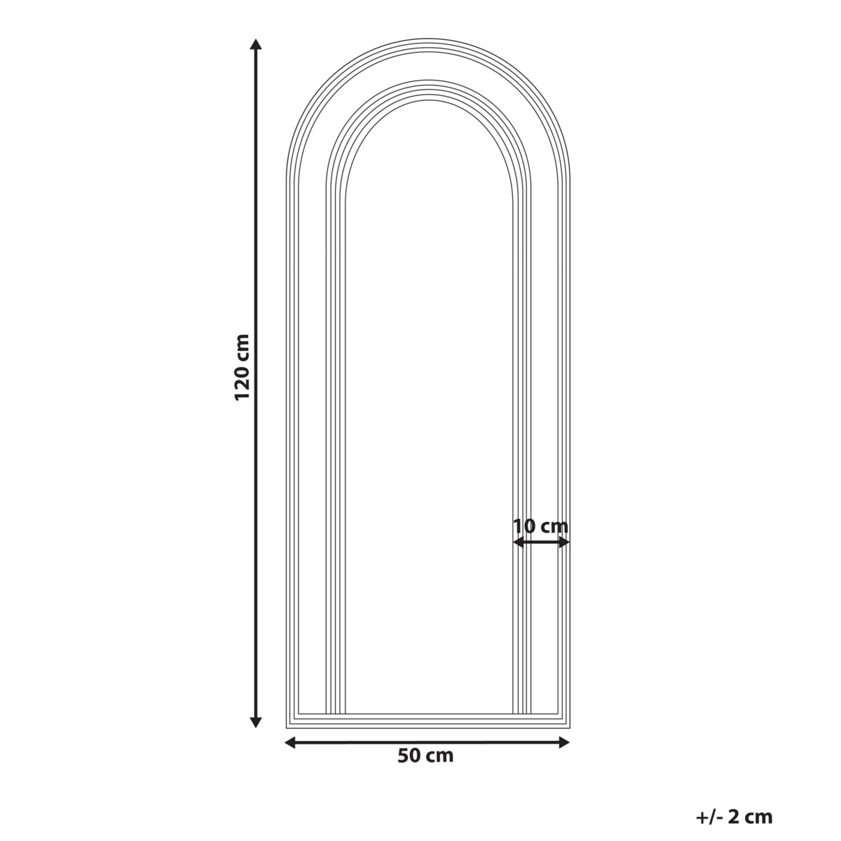 Lustro ścienne FRANEY 50 cm 120 cm Rattan Naturalny