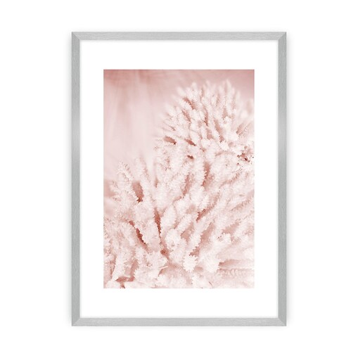Plakat Pastel Pink II, 30 x 40 cm, Ramka: Srebrna