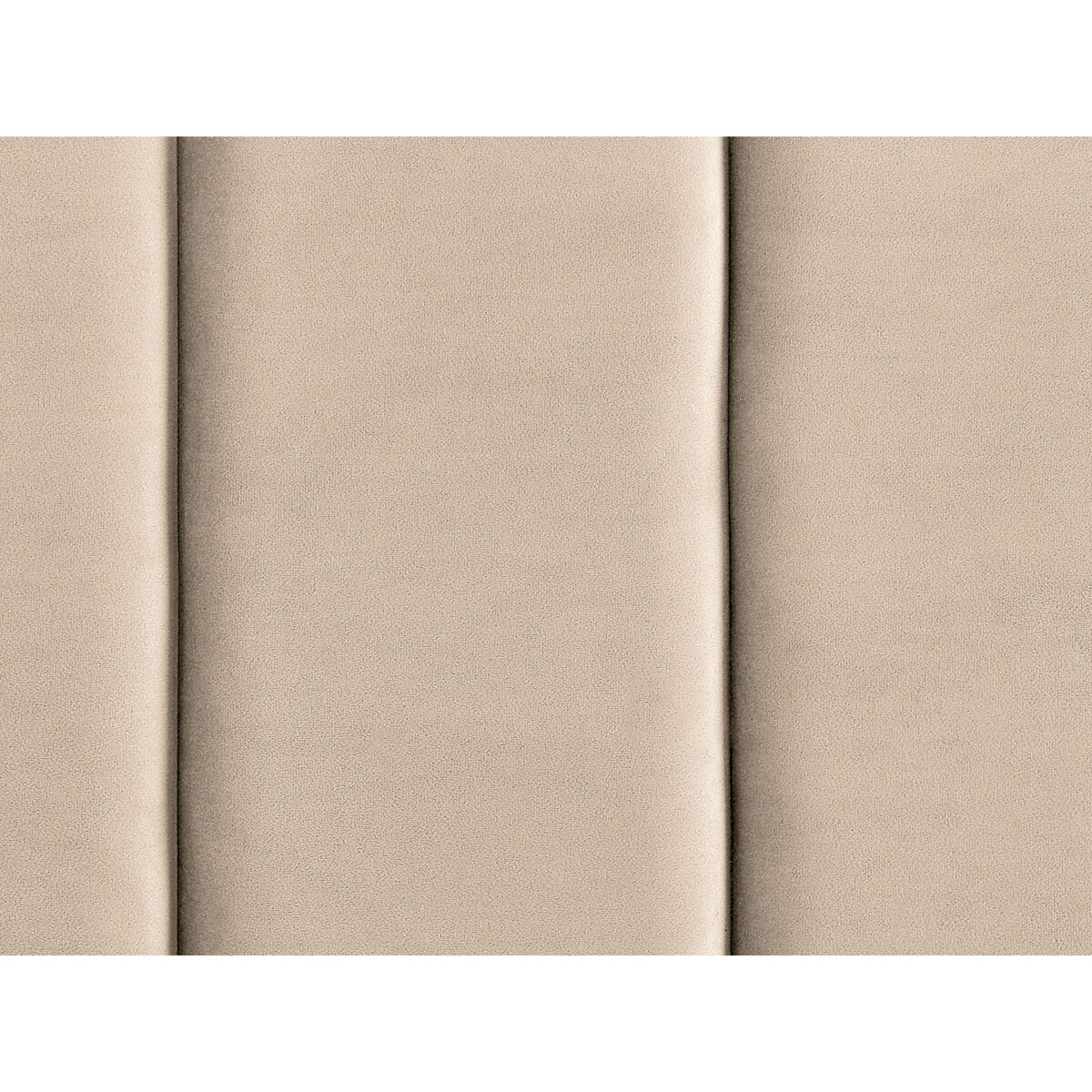 Łóżko welurowe 160 x 200 cm beżowe VILLETTE