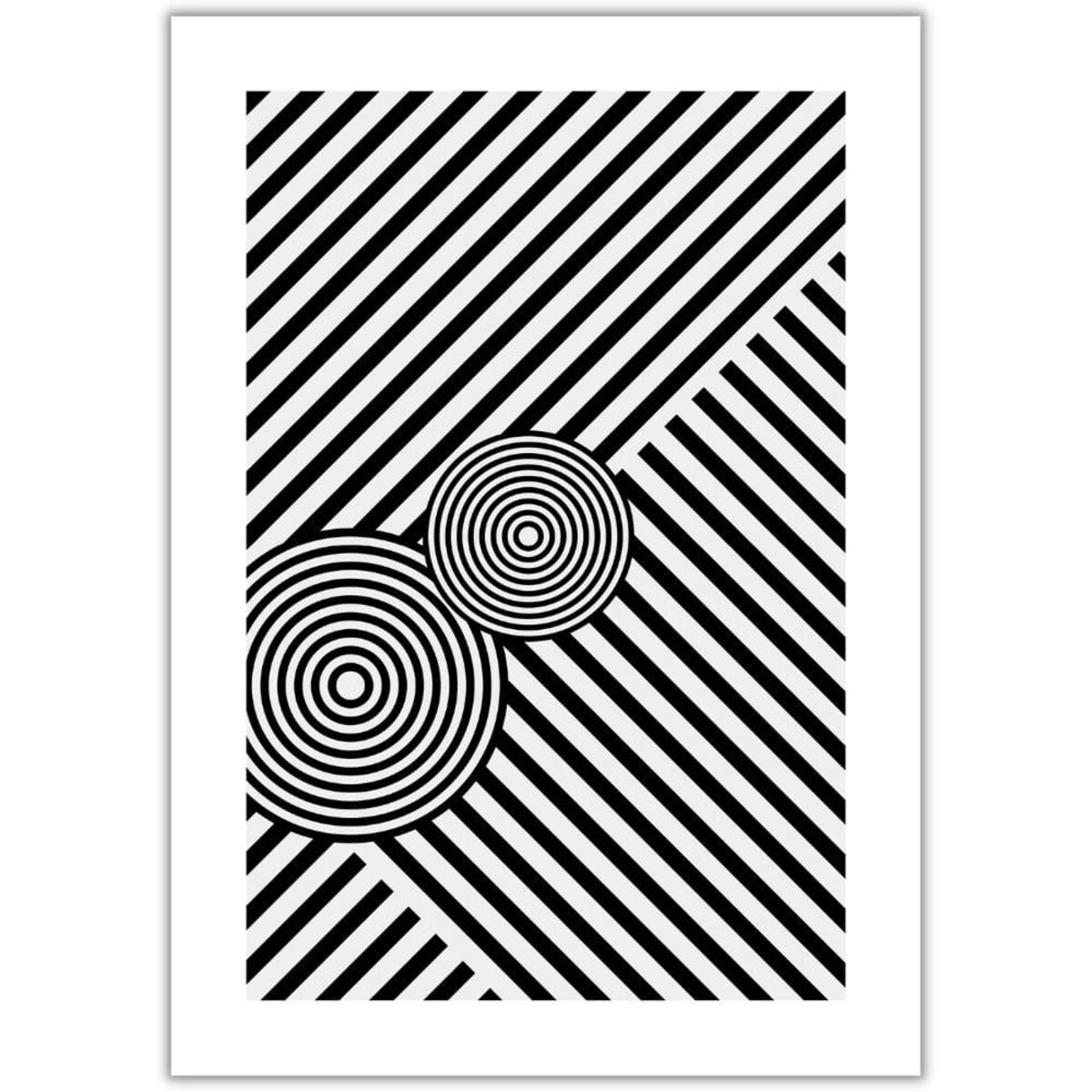 plakat black and white abstract 4 30x40 cm