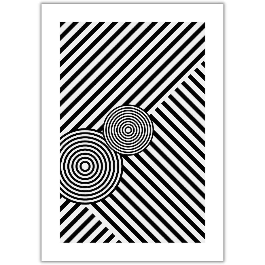 plakat black and white abstract 4 30x40 cm