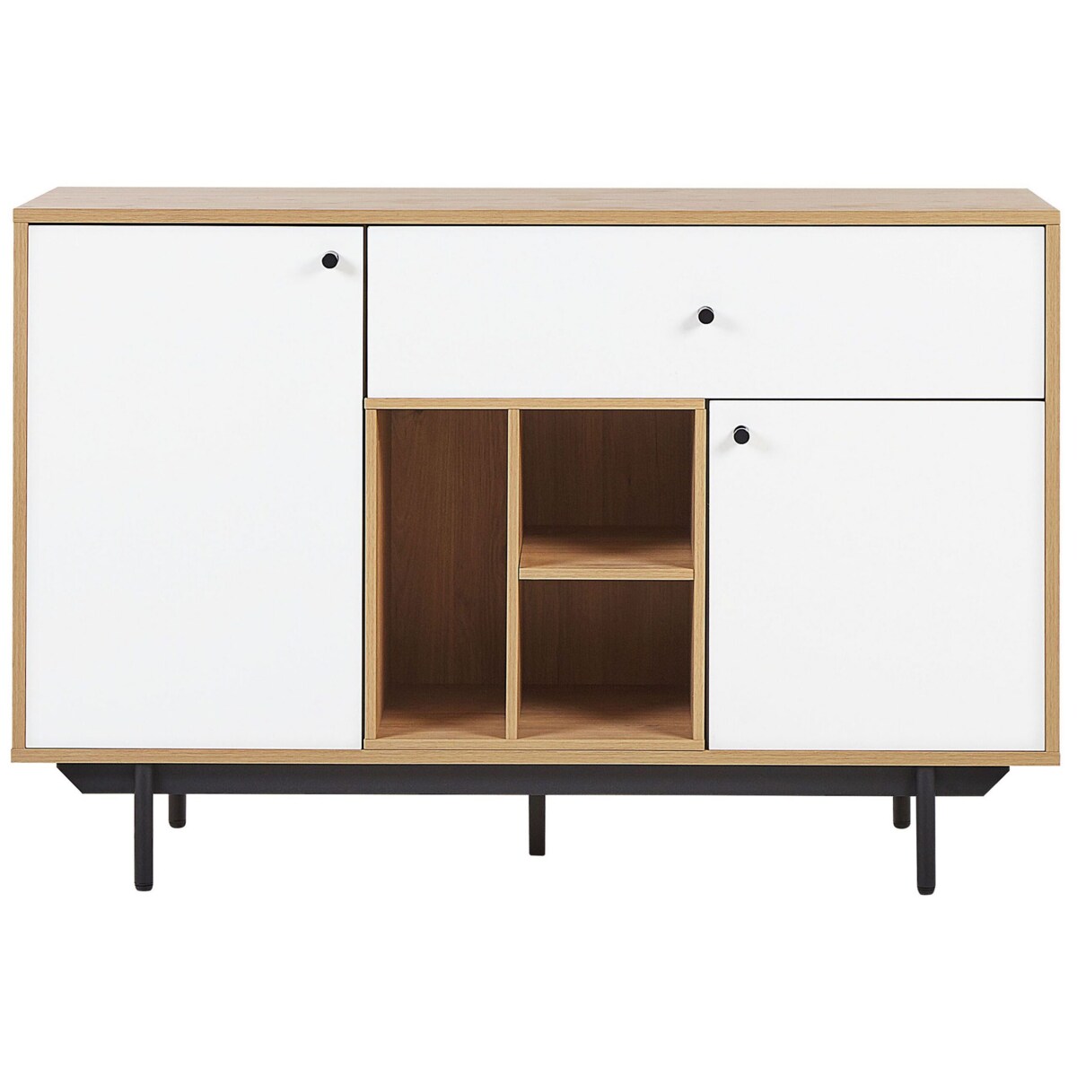 Komoda jasne drewno z białym ITACA