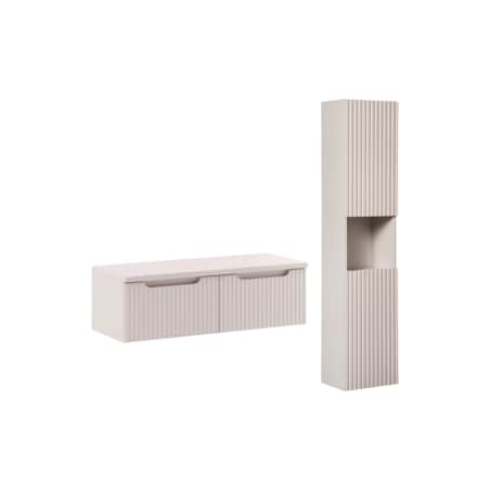Zestaw meblowy 100cm z blatem i szafką wysoką SET-NOC B CASHMERE 100CM 1S HC