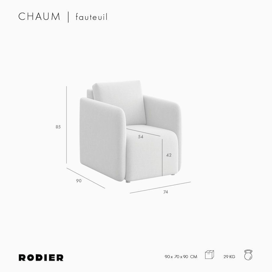 Fotel Chaum camelowy