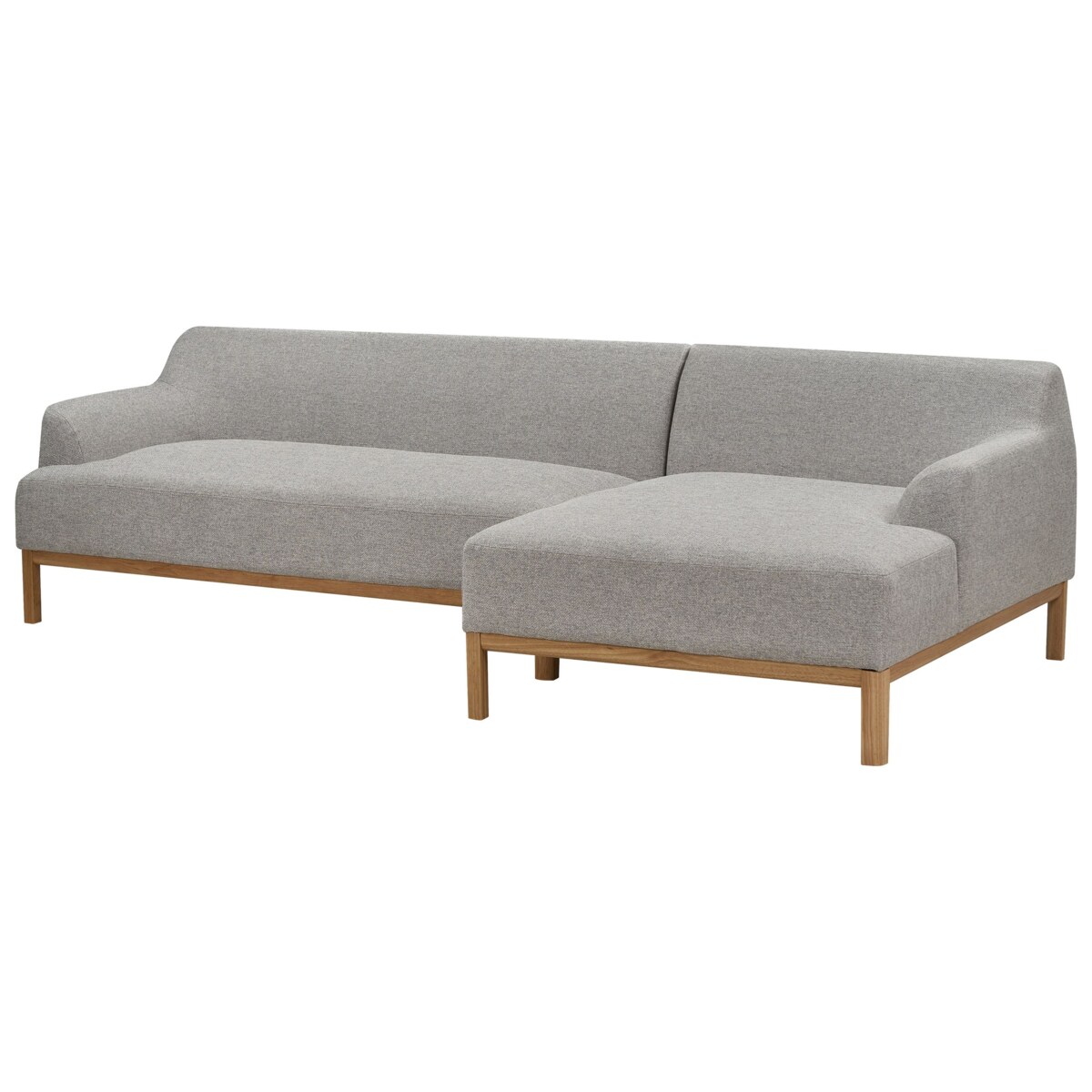 Sofa narożna lewostronna SOSJO Szary Tkanina