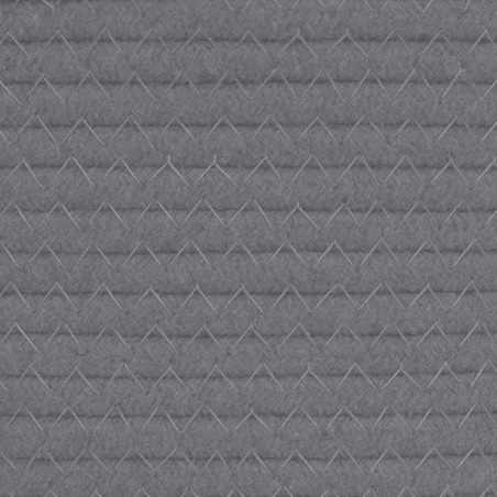 vidaXL Kosz na pranie, szaro-biały, Ø55x36 cm, bawełna