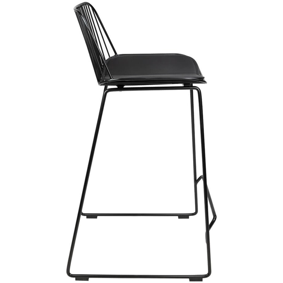 Krzesło barowe Miles MC-176H.76 druciane industrial czarne