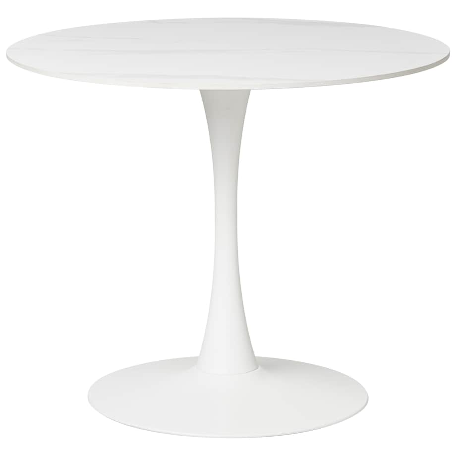 Stół do jadalni BOCA Biały marmur 90 cm 90 cm Ceramika