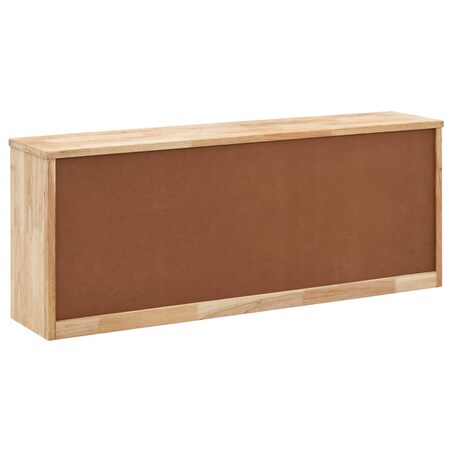 vidaXL Ławka ze schowkiem na buty, 94x20x38 cm, lite drewno orzechowe