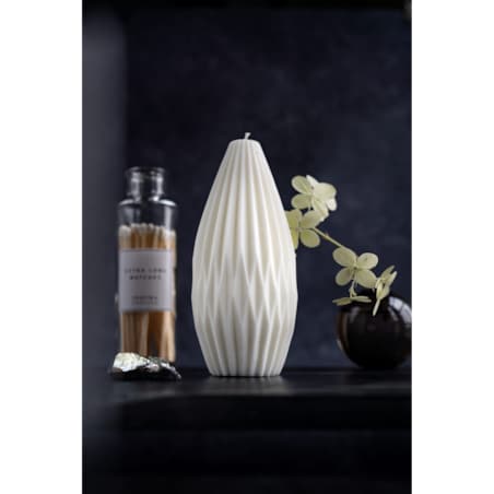 Świeca sojowa geometryczna Grusha L, 330 g, INSPIRA