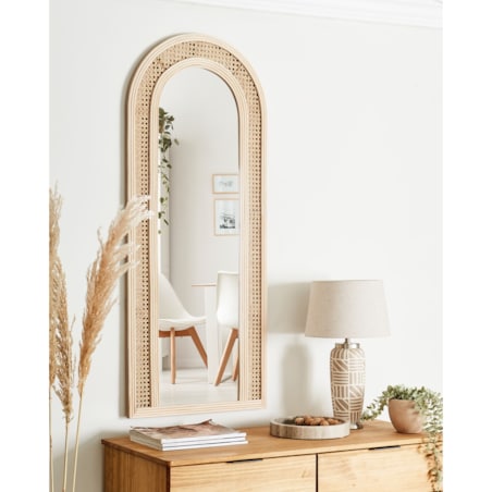 Rattan Lustro ścienne 120 cm Naturalny FRANEY