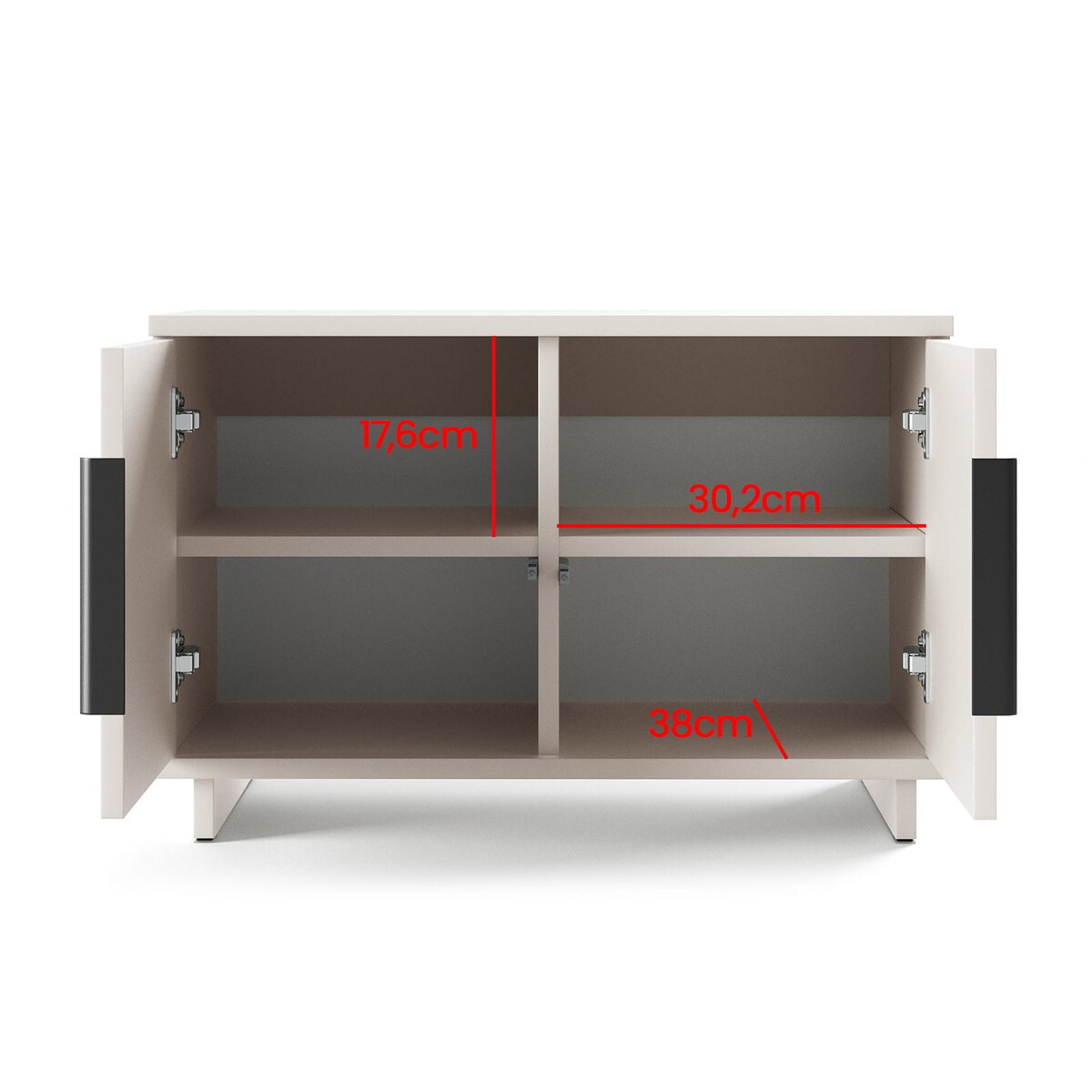 Garderoba Napoli wersja 6 z panelami Trinity 04 beż kaszmir