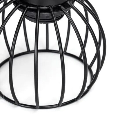 kinkiet ścienny voltaro cage lampa loftowa retro metalowa czarna