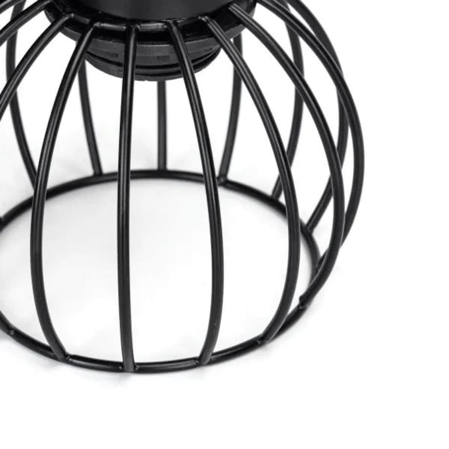 kinkiet ścienny voltaro cage lampa loftowa retro metalowa czarna
