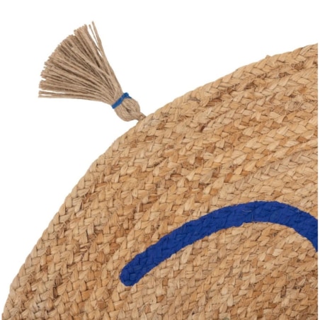 Dywan okrągły jutowy THE FACE 80 cm