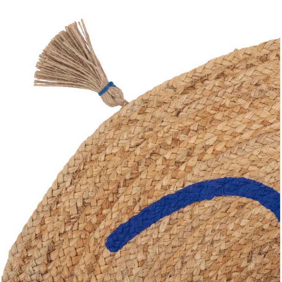 Dywan okrągły jutowy THE FACE 80 cm