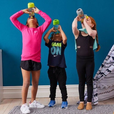 Butelka na wodę dla dziecka 450 ml - bidon z ustnikiem tritanowy Indigo Rose, b.box