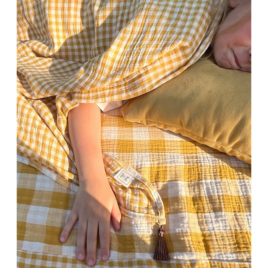 Orcha – muślinowy koc piknikowy XXL – mata piknikowa 180×150 cm