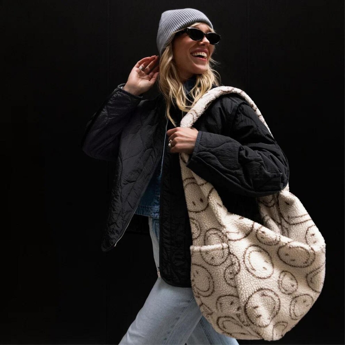 Torba MOONBAG, smiley® teddy chocolate