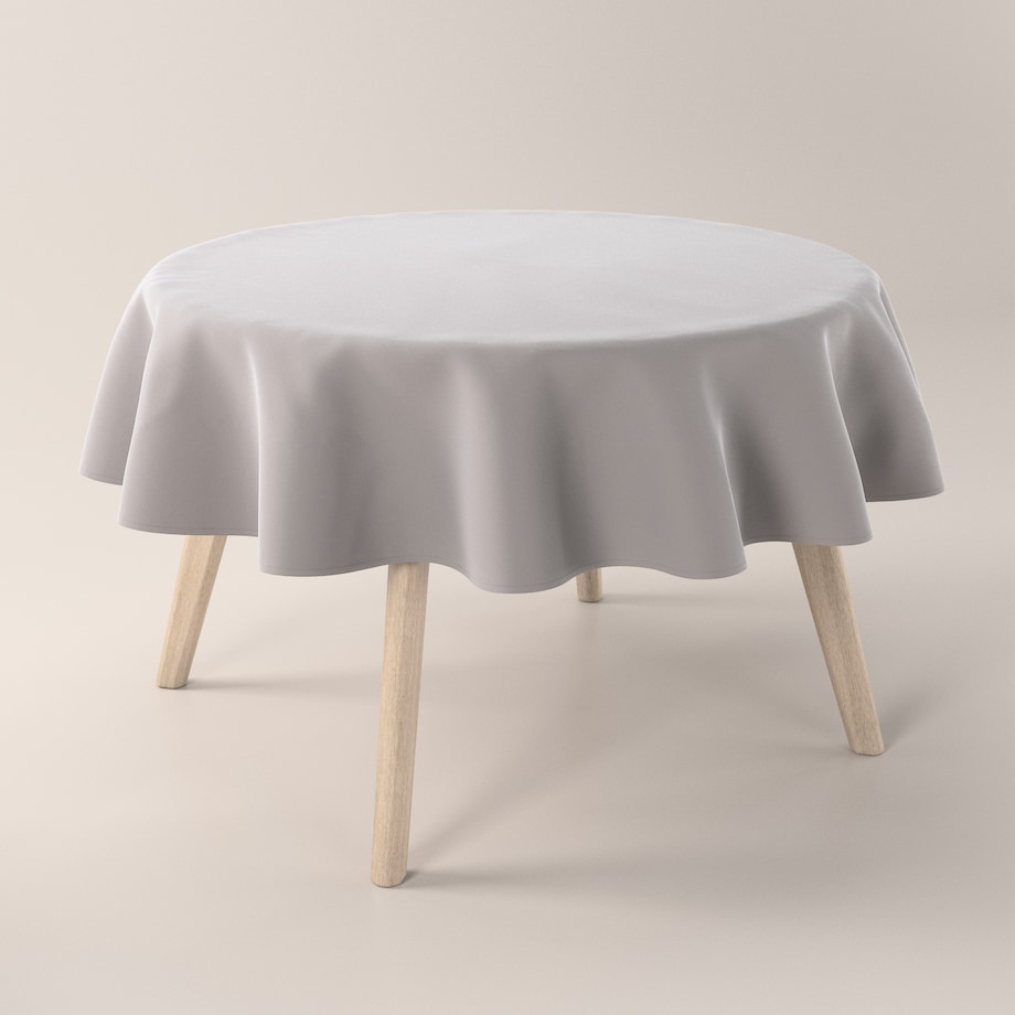 Obrus okrągły 160 x 160 cm gołębi szary