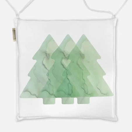 Poduszka świąteczna na krzesło - 3 choinki