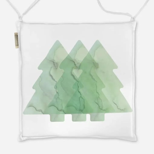 Poduszka świąteczna na krzesło - 3 choinki